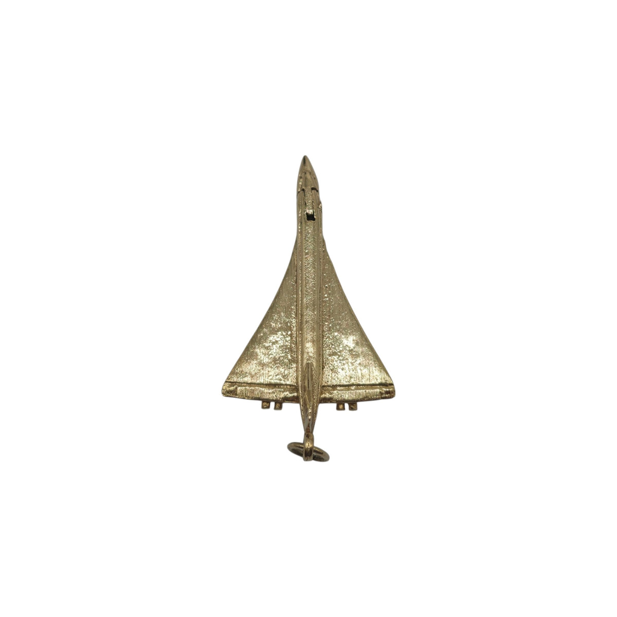 Heavy 9ct 375 Yellow Gold Articulated Concorde Charm 1978 L 3.7 cm 6.0 g.