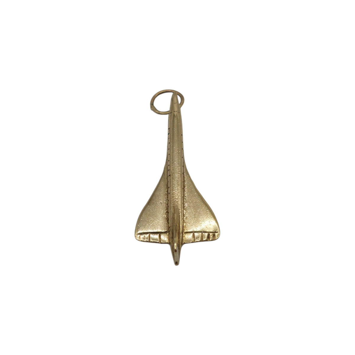 9ct 375 Yellow Gold Concorde Charm 1976 L 2.3 cm 1.5 g.