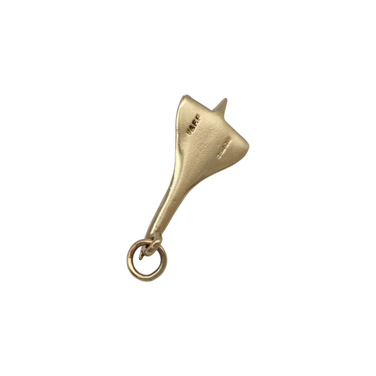 9ct 375 Yellow Gold Concorde Charm 1976 L 2.6 cm 1.6 g.
