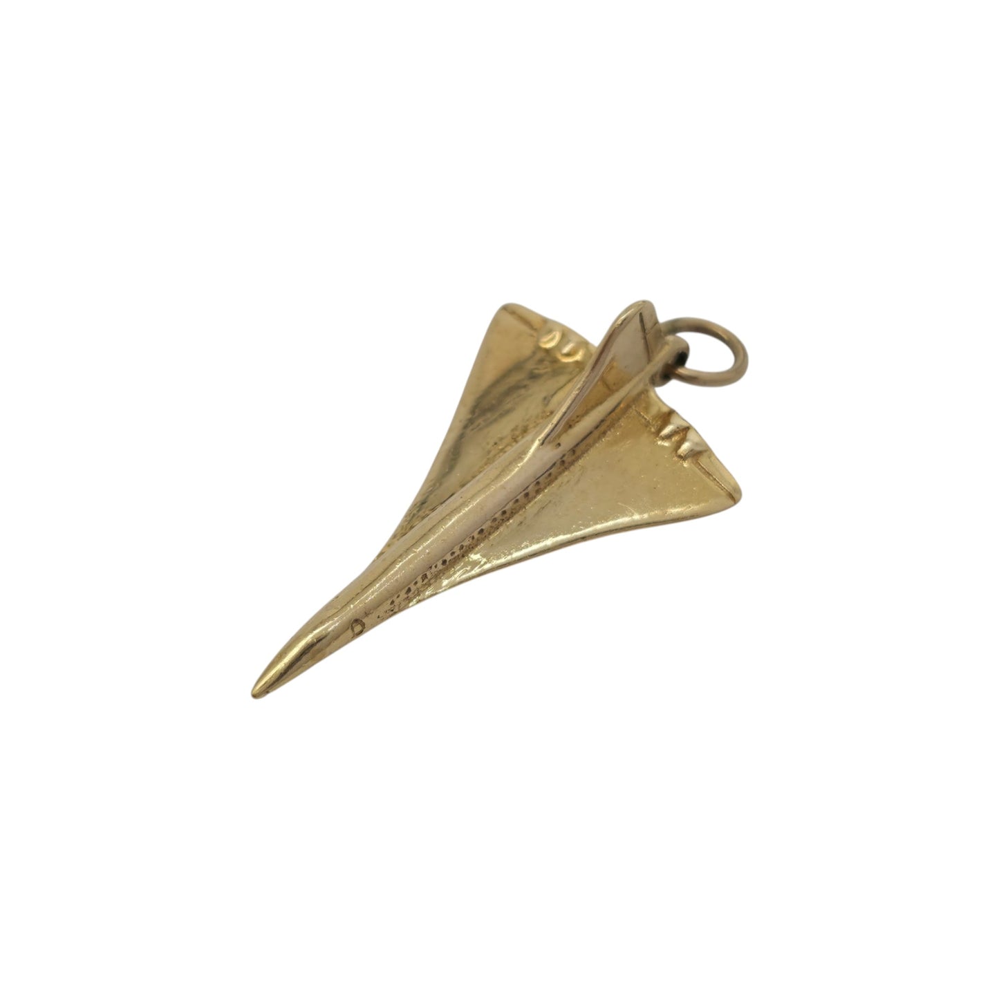 9ct 375 Yellow Gold Concorde Charm 1978 L 2.3 cm 2.0 g.