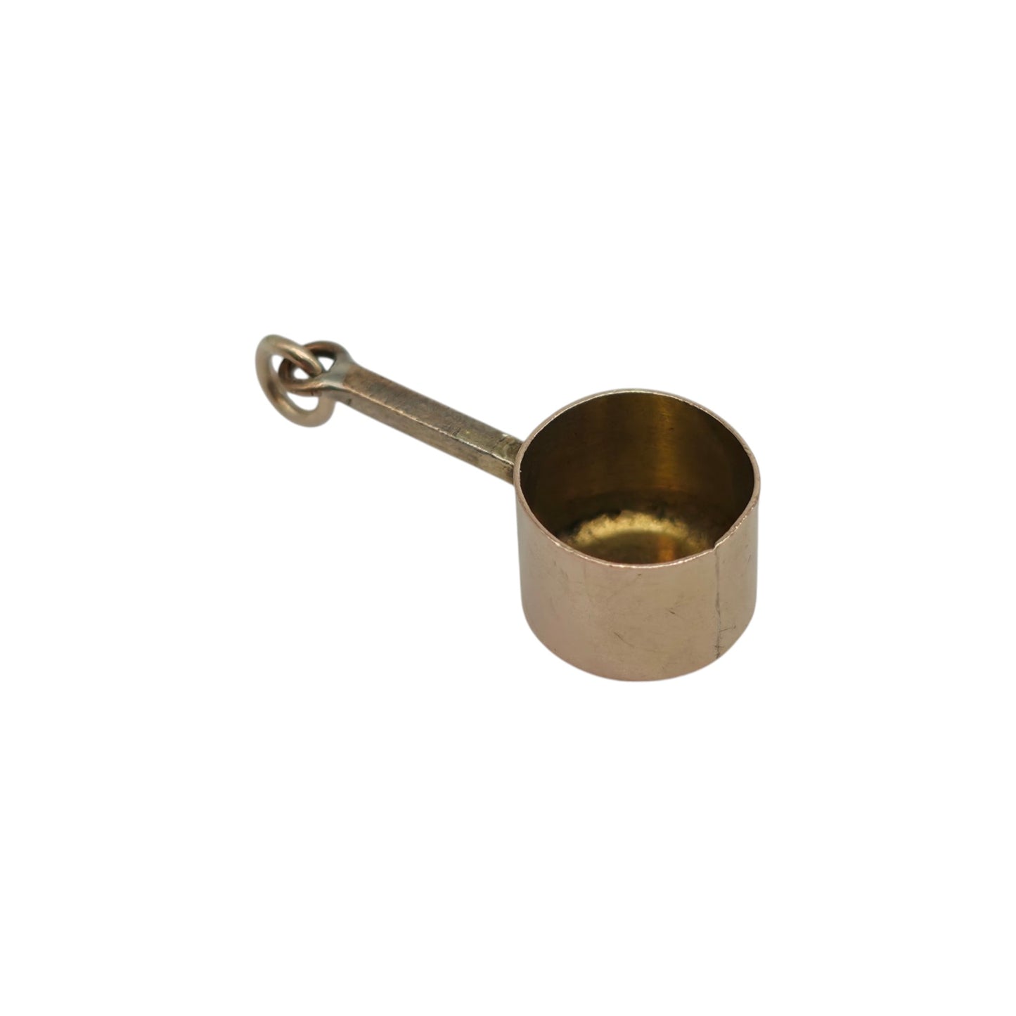 Antique 9ct Yellow Gold Cooking Pot Charm c.1900 L 1.7 cm 0.9 g.