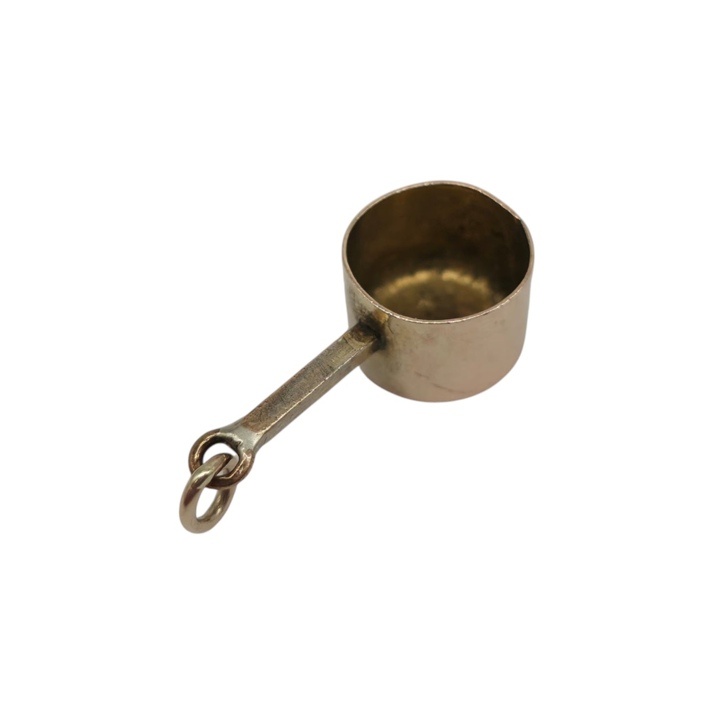 Antique 9ct Yellow Gold Cooking Pot Charm c.1900 L 1.7 cm 0.9 g.