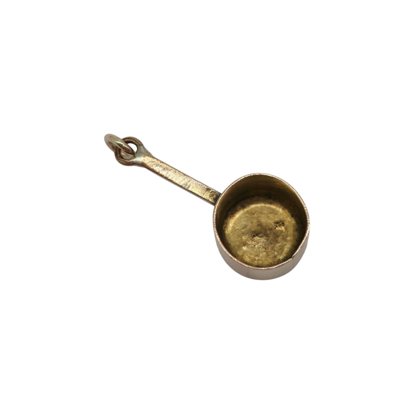 Antique 9ct Yellow Gold Cooking Pot Charm c.1900 L 1.7 cm 0.9 g.