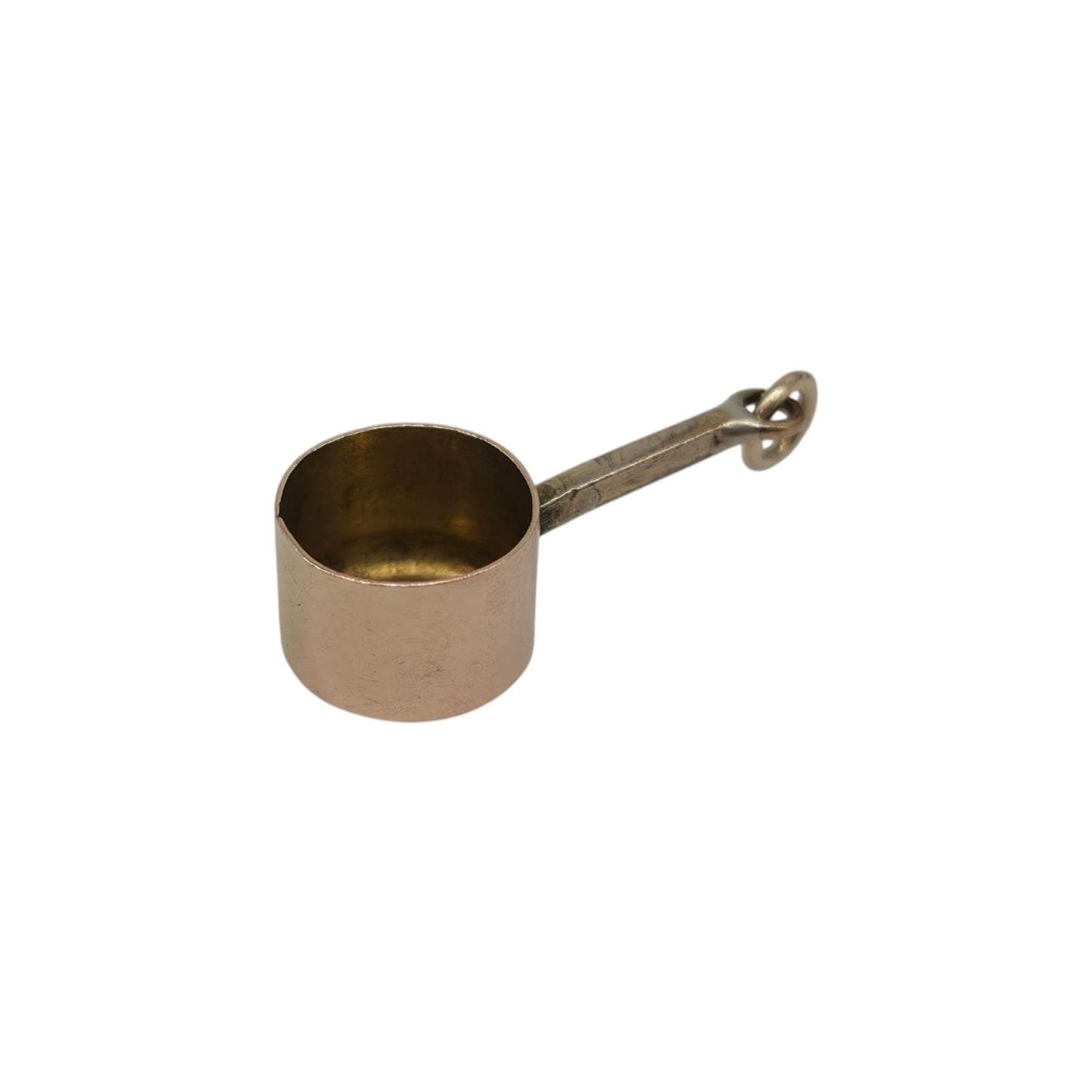 Antique 9ct Yellow Gold Cooking Pot Charm c.1900 L 1.7 cm 0.9 g.