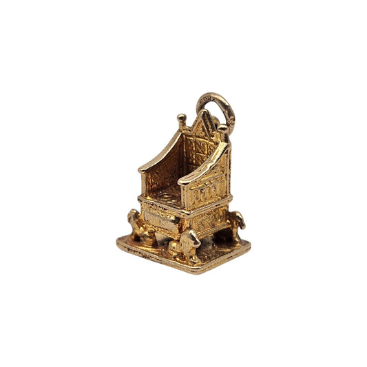 pre-owned 9ct gold Coronation Throne Charm