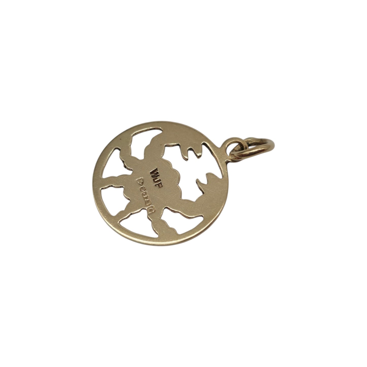 Chester 9ct 375 Yellow Gold Crab Charm 1957 L 1.3 cm 0.5 g.