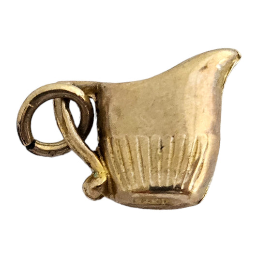 Chester 9ct 375 Yellow Gold Cream Jug Charm 1954 L 1.0 cm 0.4 g