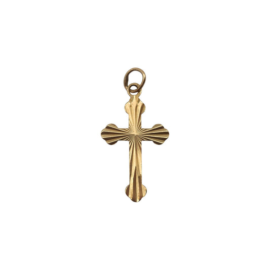 9ct Yellow Gold Cross Charm