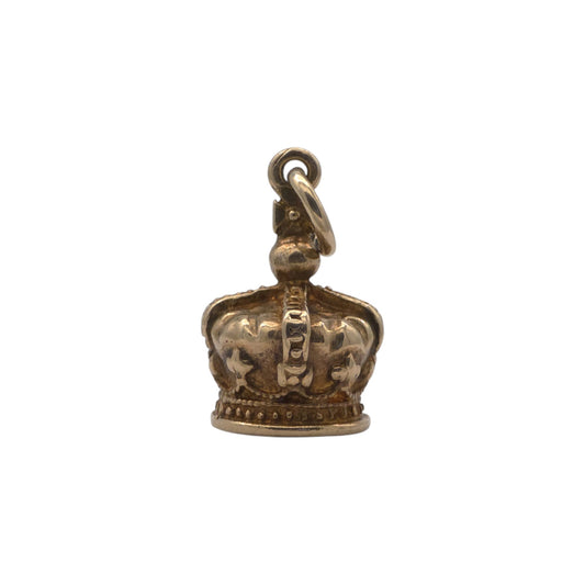 pre-owned 9ct gold Royal Crown Charm.