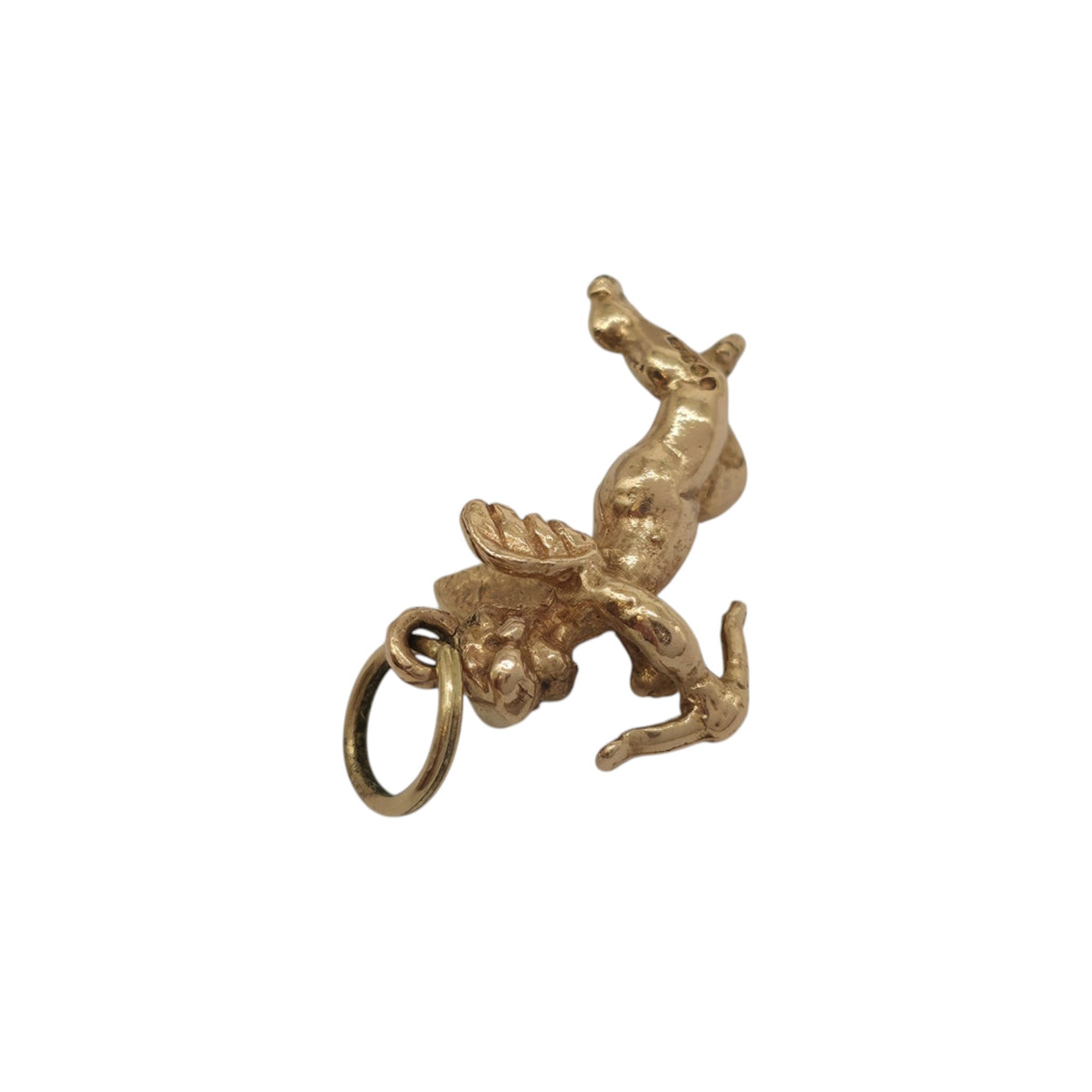 9ct 375 Yellow Gold Cupid Charm 1974 L 2.0 cm 3.1 g.