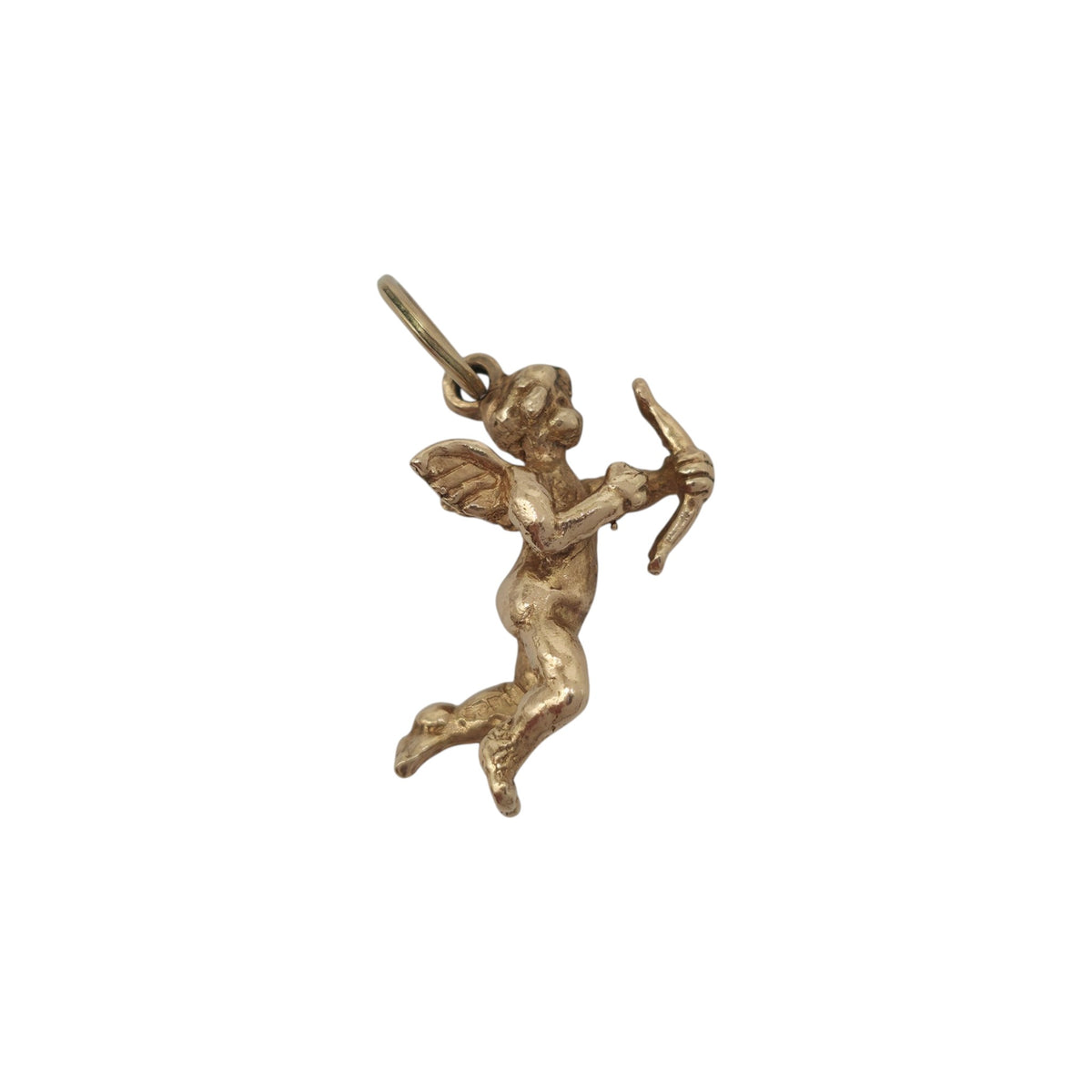 9ct 375 Yellow Gold Cupid Charm 1974 L 2.0 cm 3.1 g.