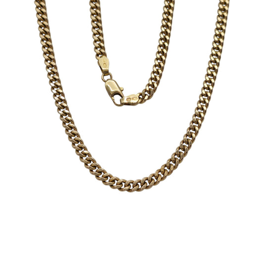 Unoaerre 9ct 375 Yellow Gold Curb Link Chain L 51.6 cm 25.4 g.
