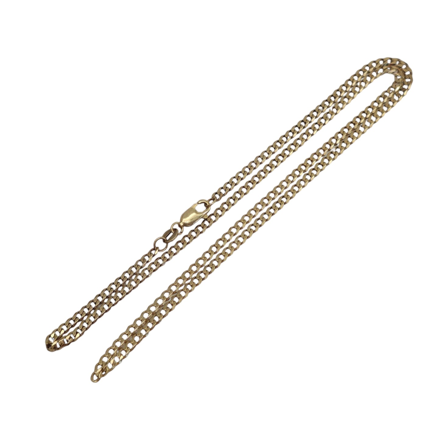 9ct 375 Yellow Gold Curb Chain L 47.2 cm 5.3 g.