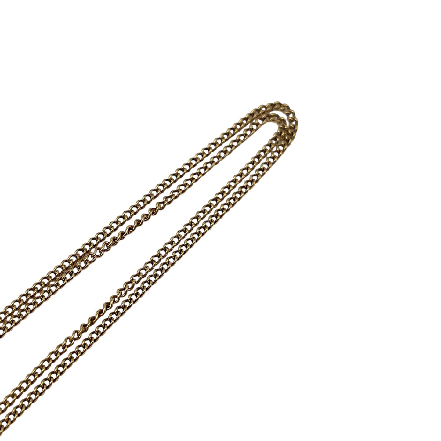 18ct 750 Yellow Gold Fine Curb Link Chain L 42.6 cm 2.4 g.