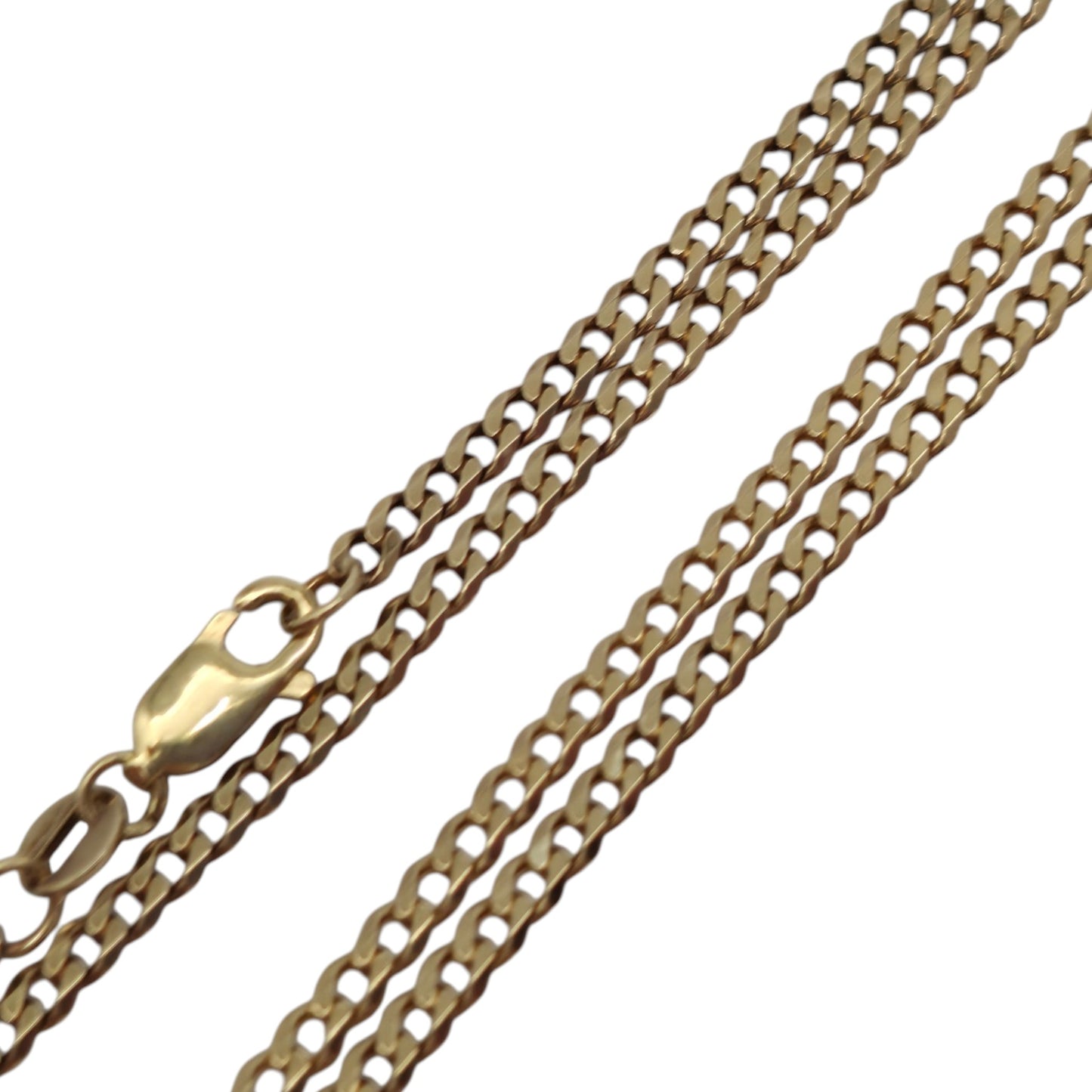 9ct 375 Yellow Gold Curb Chain L 47.2 cm 5.3 g.
