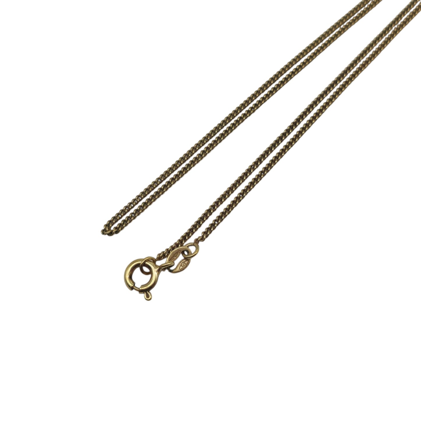 9ct 375 Yellow Gold Fine Curb Chain L 46.2 cm 2.9 g.