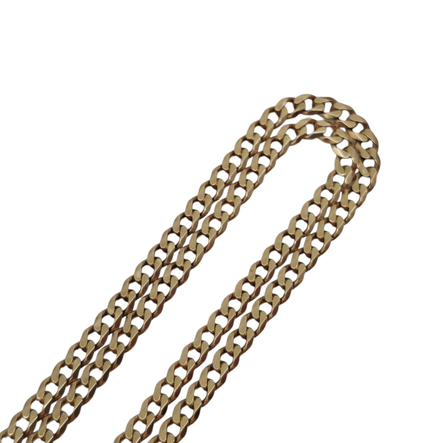 9ct 375 Yellow Gold Curb Chain L 47.2 cm 5.3 g.