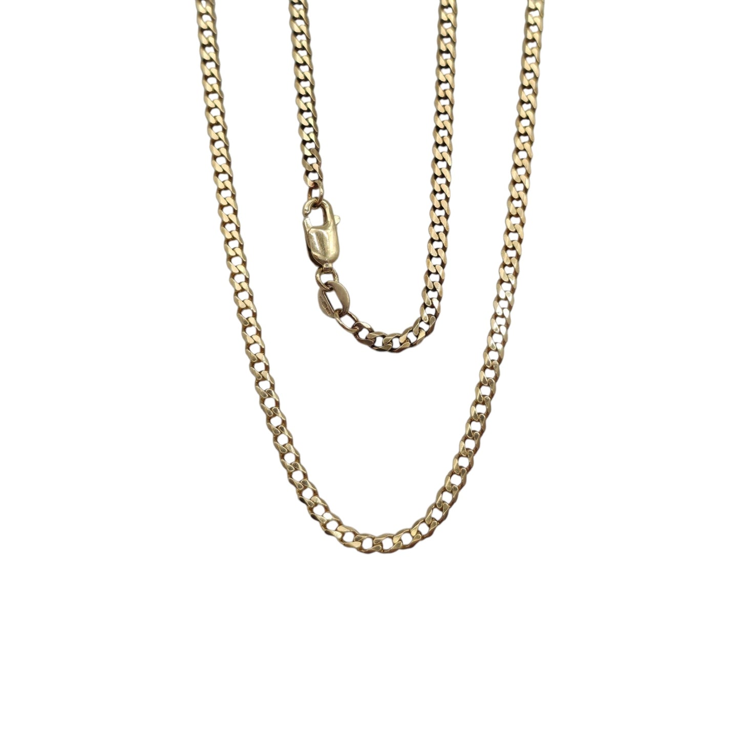 9ct 375 Yellow Gold Curb Chain L 47.2 cm 5.3 g.