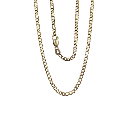 9ct 375 Yellow Gold Curb Chain L 47.2 cm 5.3 g.