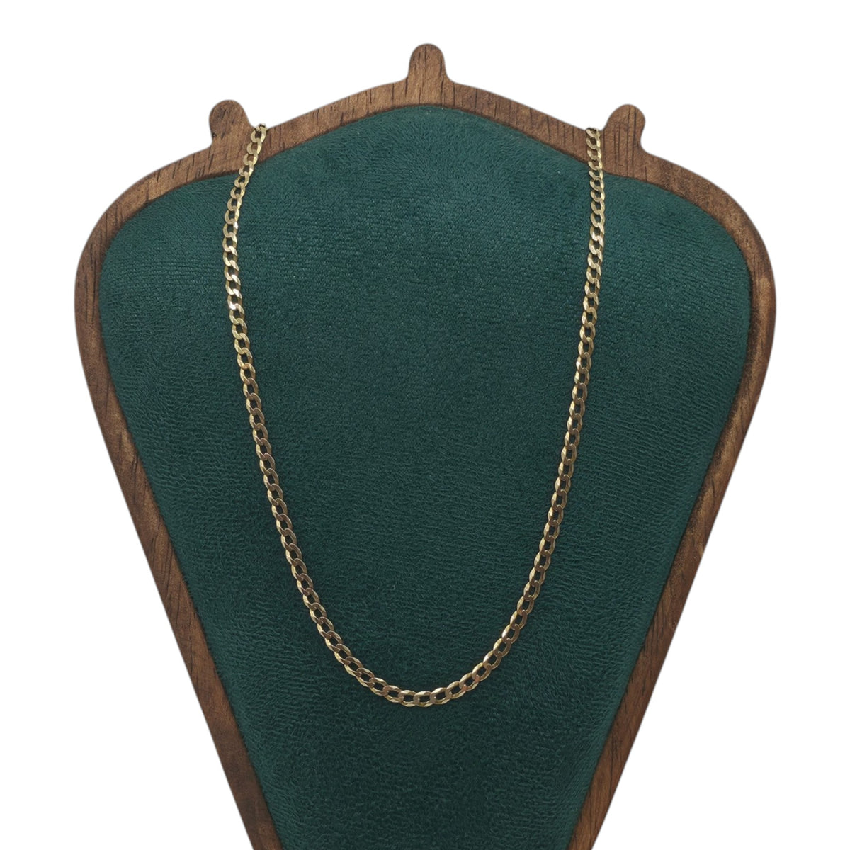 9ct 375 Yellow Gold Curb Link Chain L 53.1 cm 5.7 g.