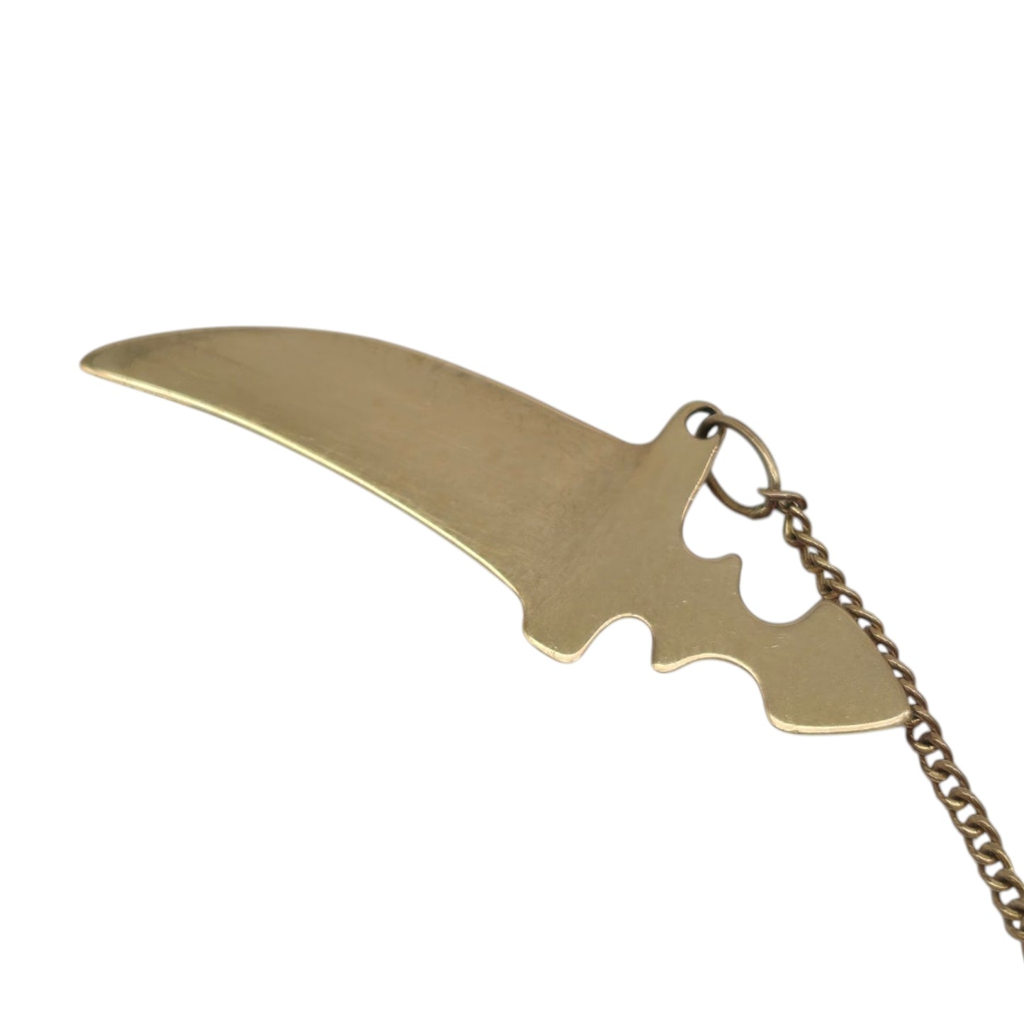 Unoaerre 9ct 375 Yellow Gold Dagger In Sheath Opening Charm L 3.1 cm 2.6 g.