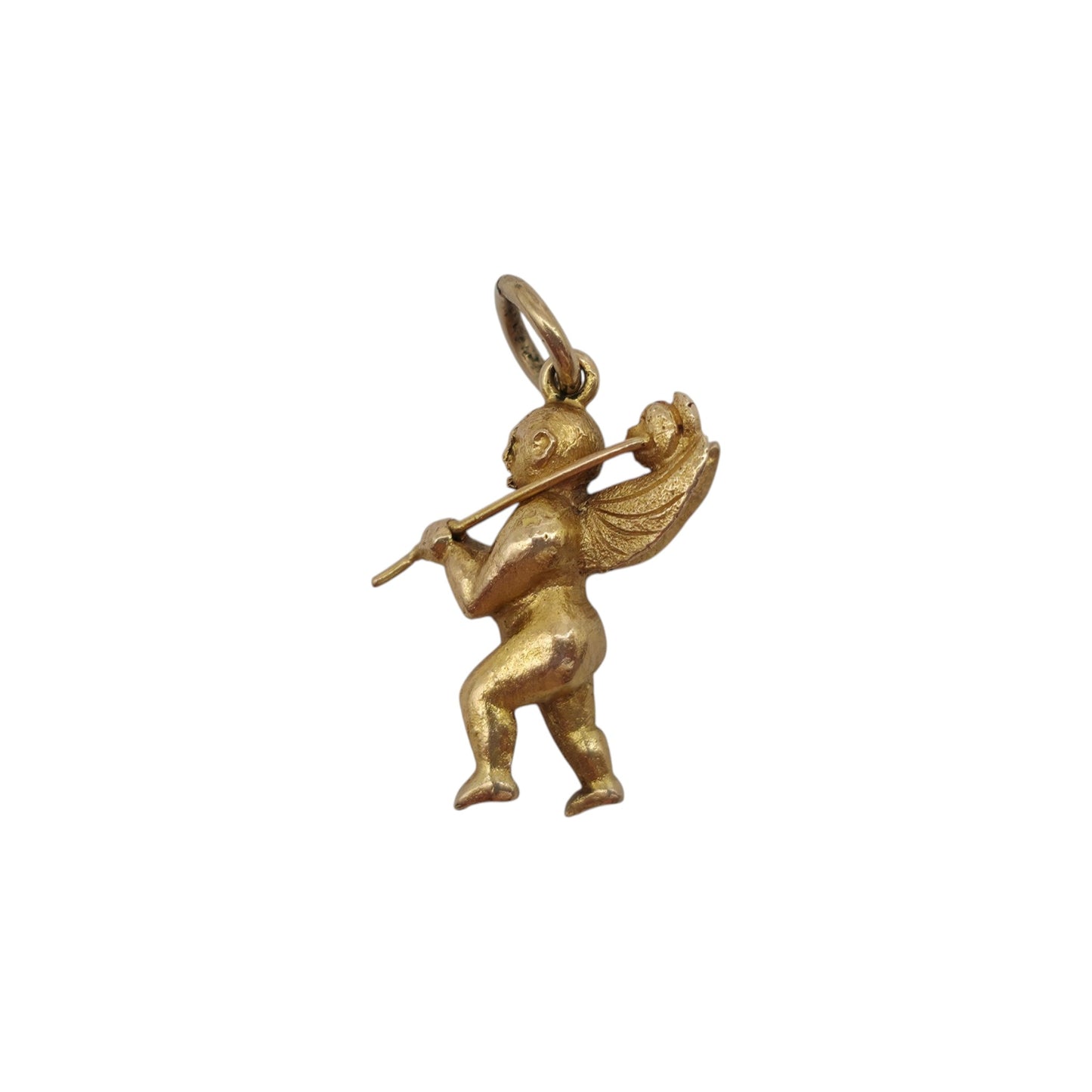 Unusual 9ct Yellow Gold Devil Charm c.1950's L 1.4 cm 1.9 g.