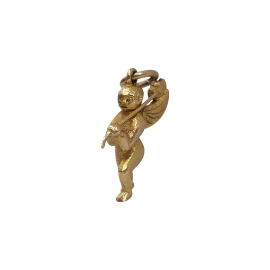 Unusual 9ct Yellow Gold Devil Charm c.1950's L 1.4 cm 1.9 g.