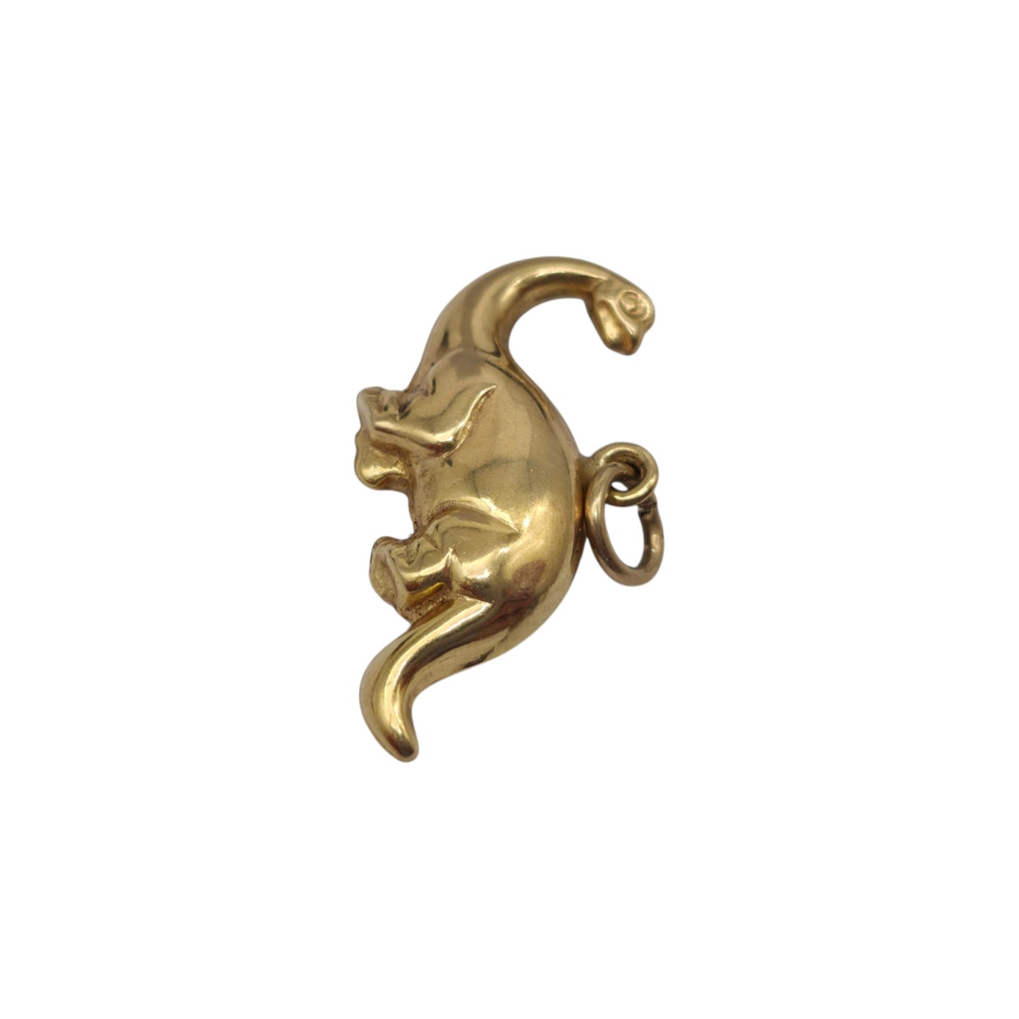 9ct Yellow Gold Dinosaur Charm L 2.1 cm 0.7 g.