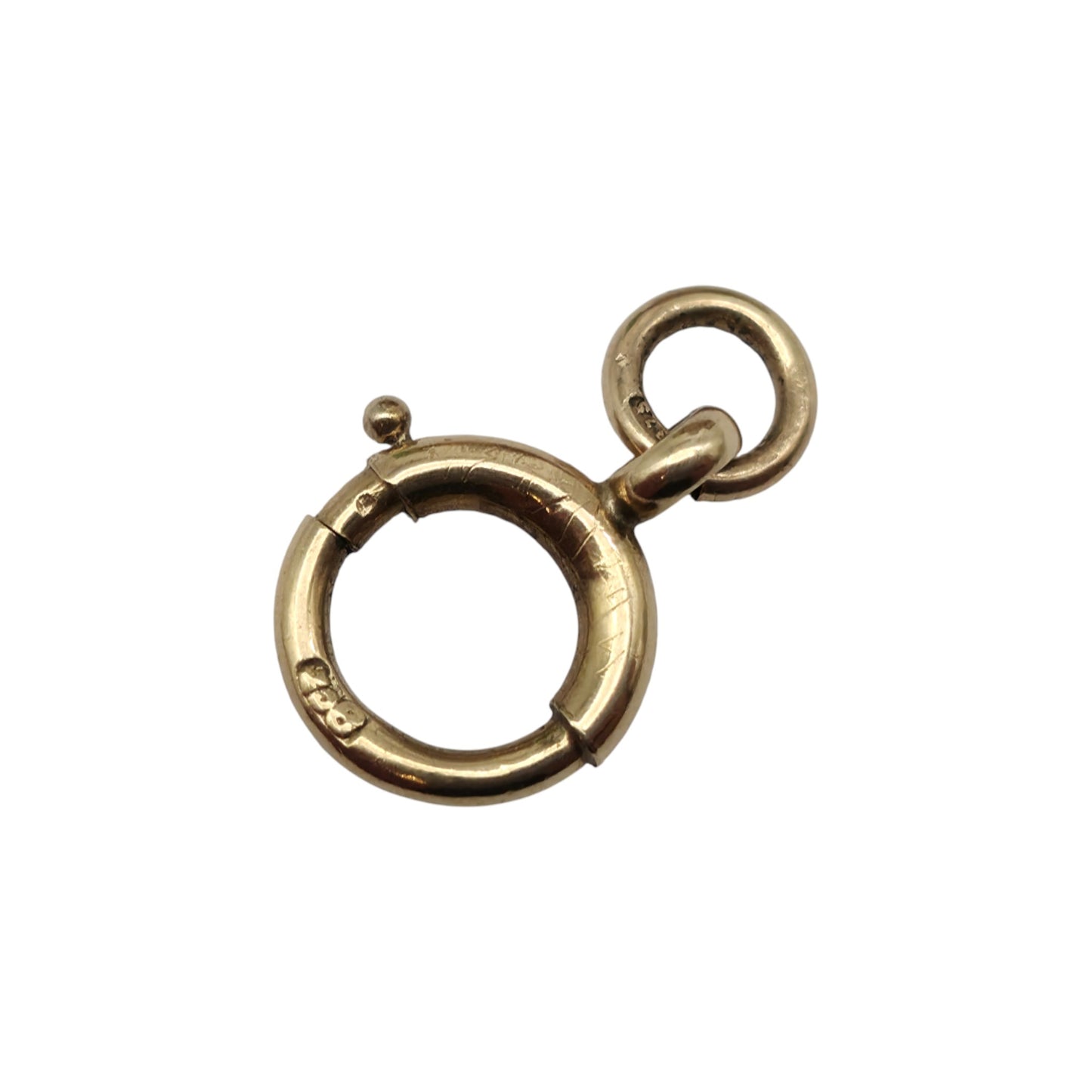 Antique 9ct 375 Yellow Gold Bolt Clasp c.1900 L 1.1 cm 0.6 g.