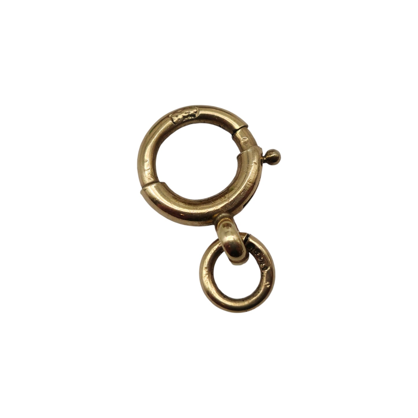 Antique 9ct 375 Yellow Gold Bolt Clasp c.1900 L 1.1 cm 0.6 g.