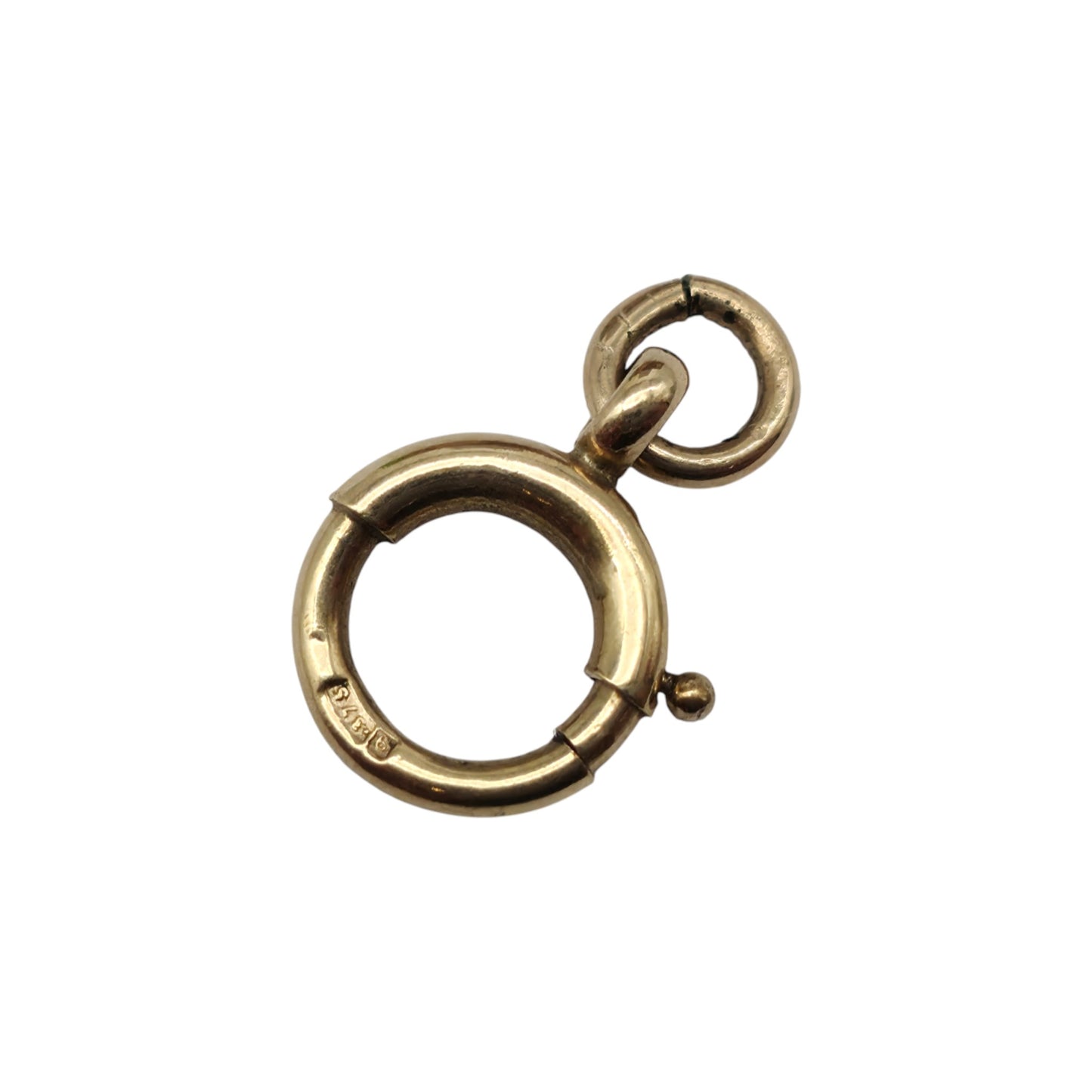 Antique 9ct 375 Yellow Gold Bolt Clasp c.1900 L 1.1 cm 0.6 g.