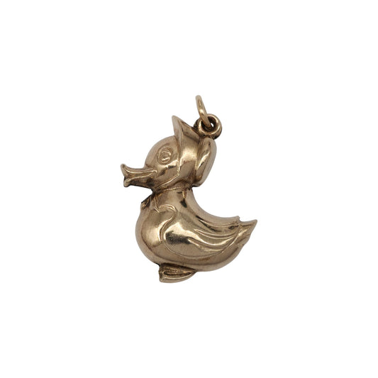 9ct 375 Yellow Gold Duckling Charm 1977 L 2.2 cm 1.3 g.