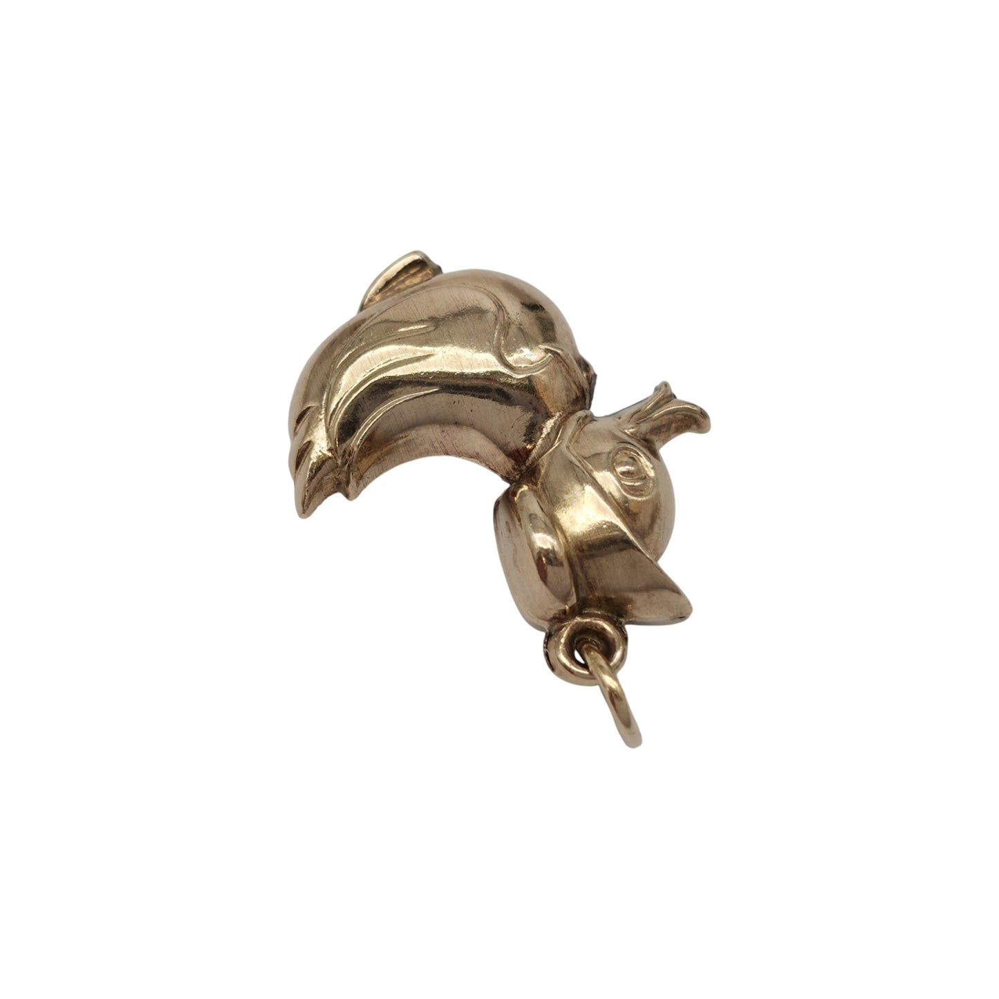 9ct 375 Yellow Gold Duckling Charm 1977 L 2.2 cm 1.3 g.