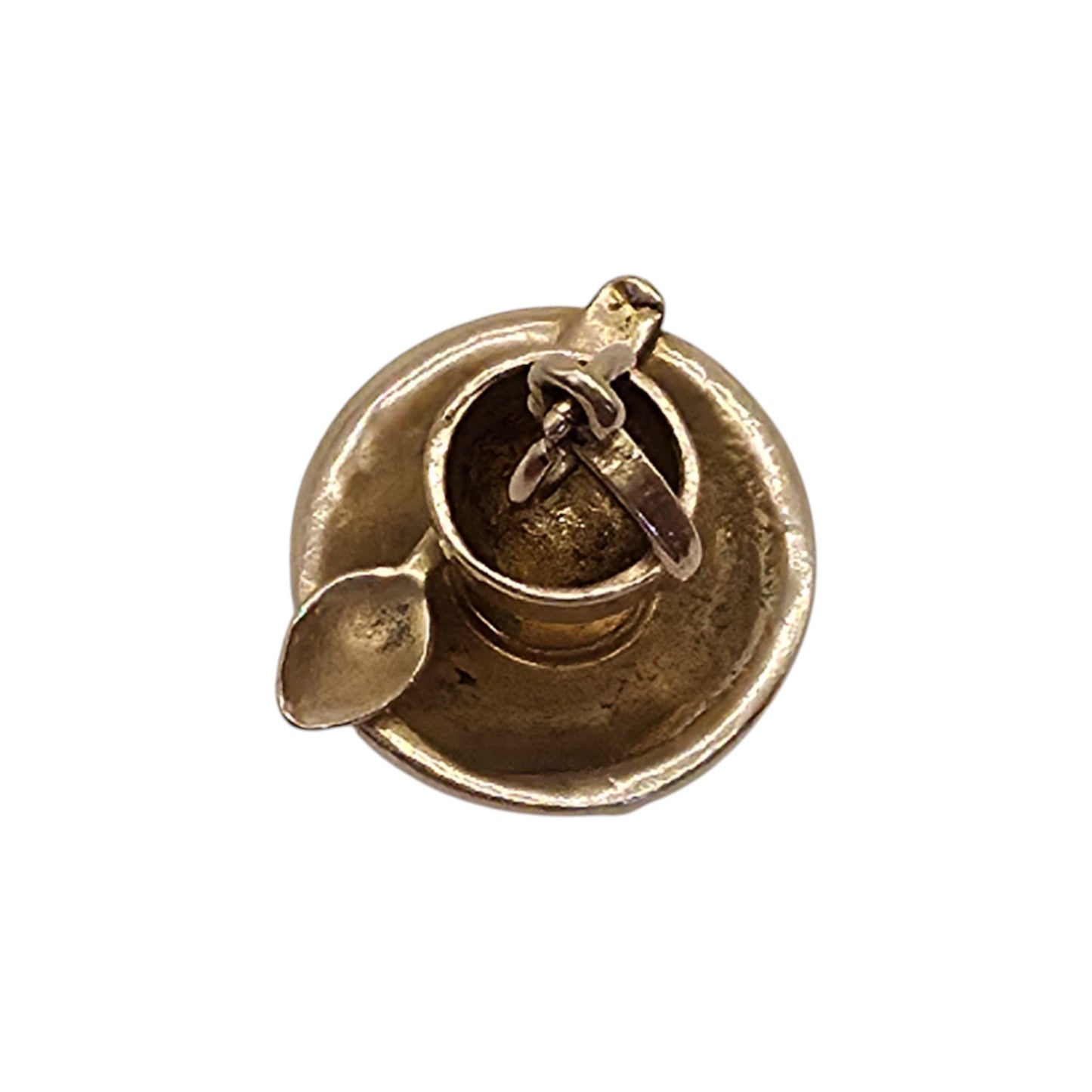 9ct 375 Yellow Gold Egg Cup Charm 1959 L 1.1 cm 3.1 g.