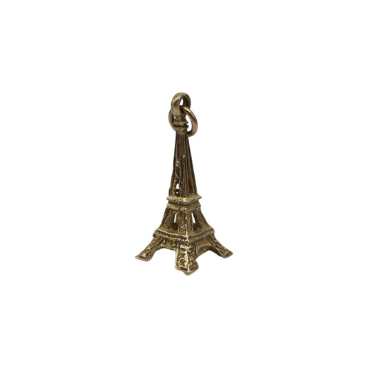9ct 375 Yellow Gold Eiffel Tower Charm c.1980's L 2.0 cm 1.7 g.