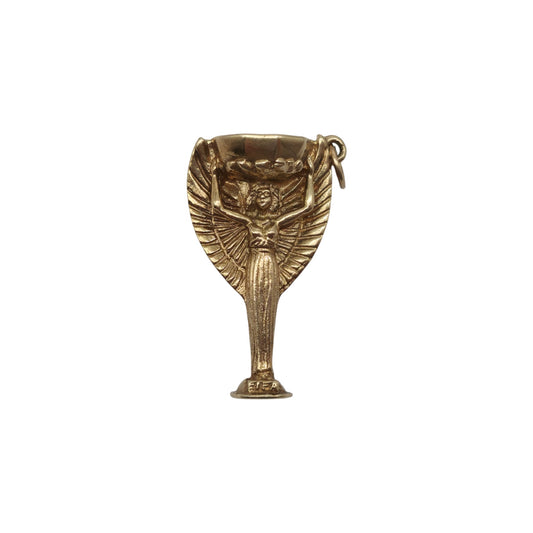 9金 375 イエローゴールド「イングランド1966」FIFAトロフィー チャーム 1966年 L 3.0 cm 5.5 g.