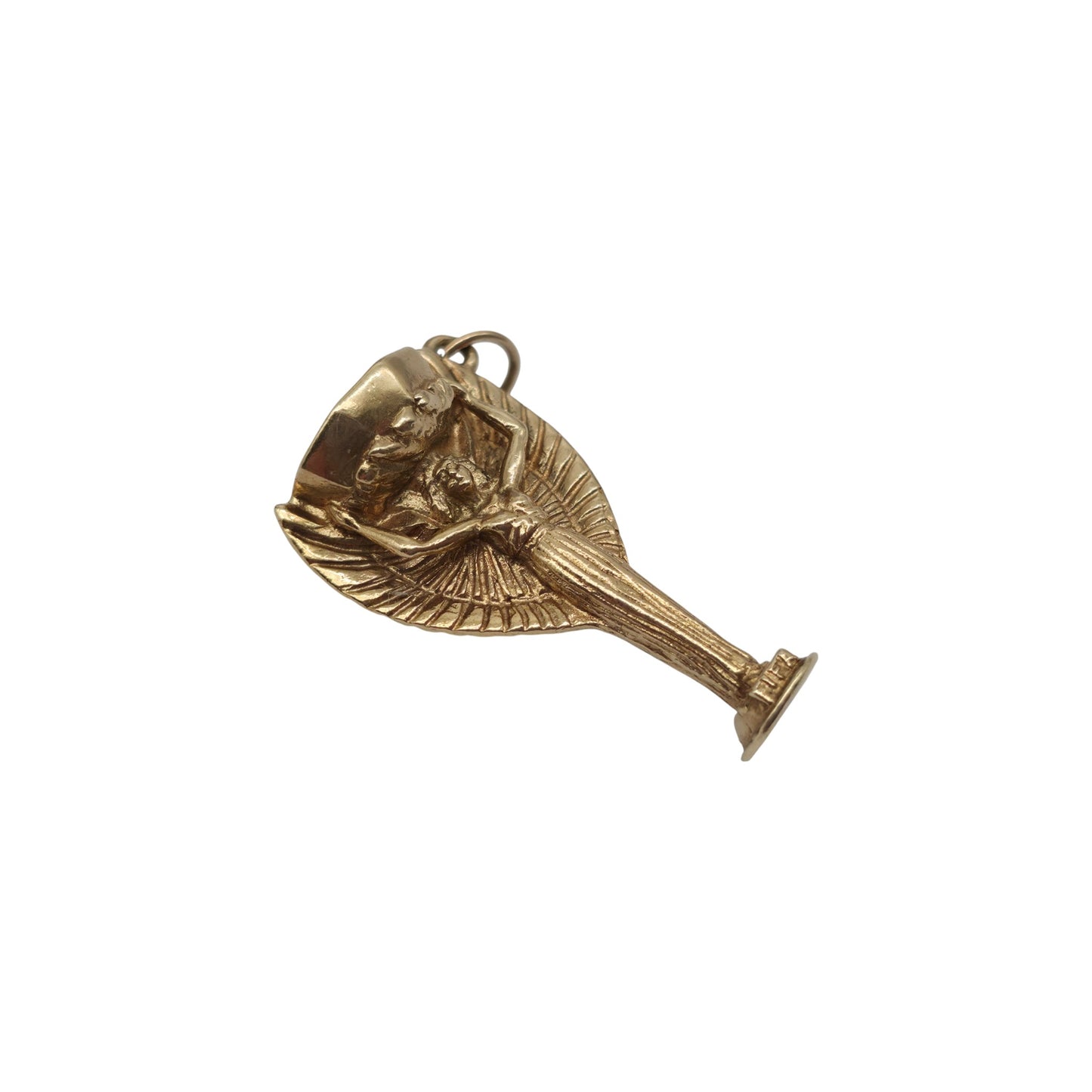 9ct 375 Yellow Gold "England 1966" Fifa Trophy Charm 1966 L 3.0 cm 5.5 g.