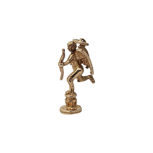 9ct 375 Yellow Gold Eros Charm 1973 L 1.9 cm 2.2 g.