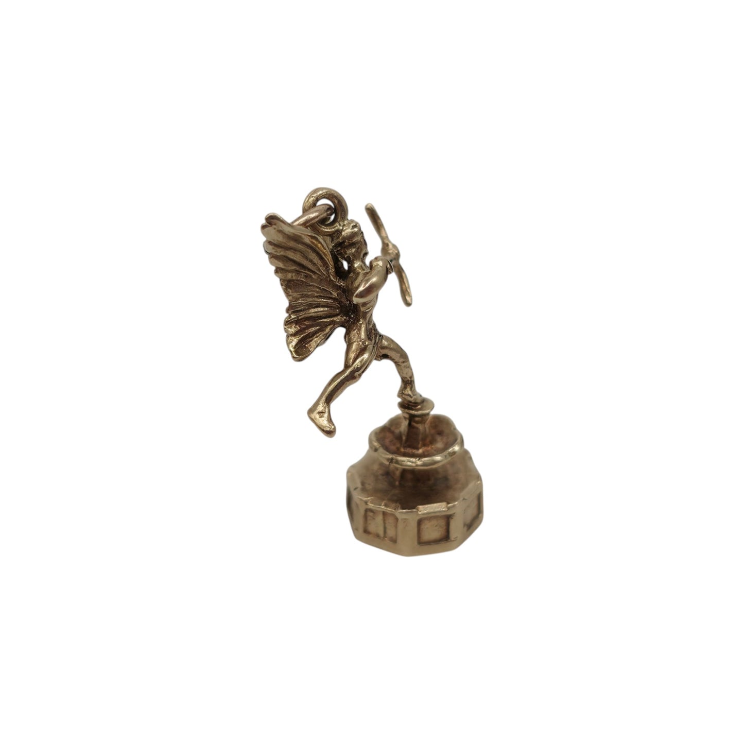 9ct 375 Yellow Gold Eros Charm 1965 L 2.5 cm 3.4 g.