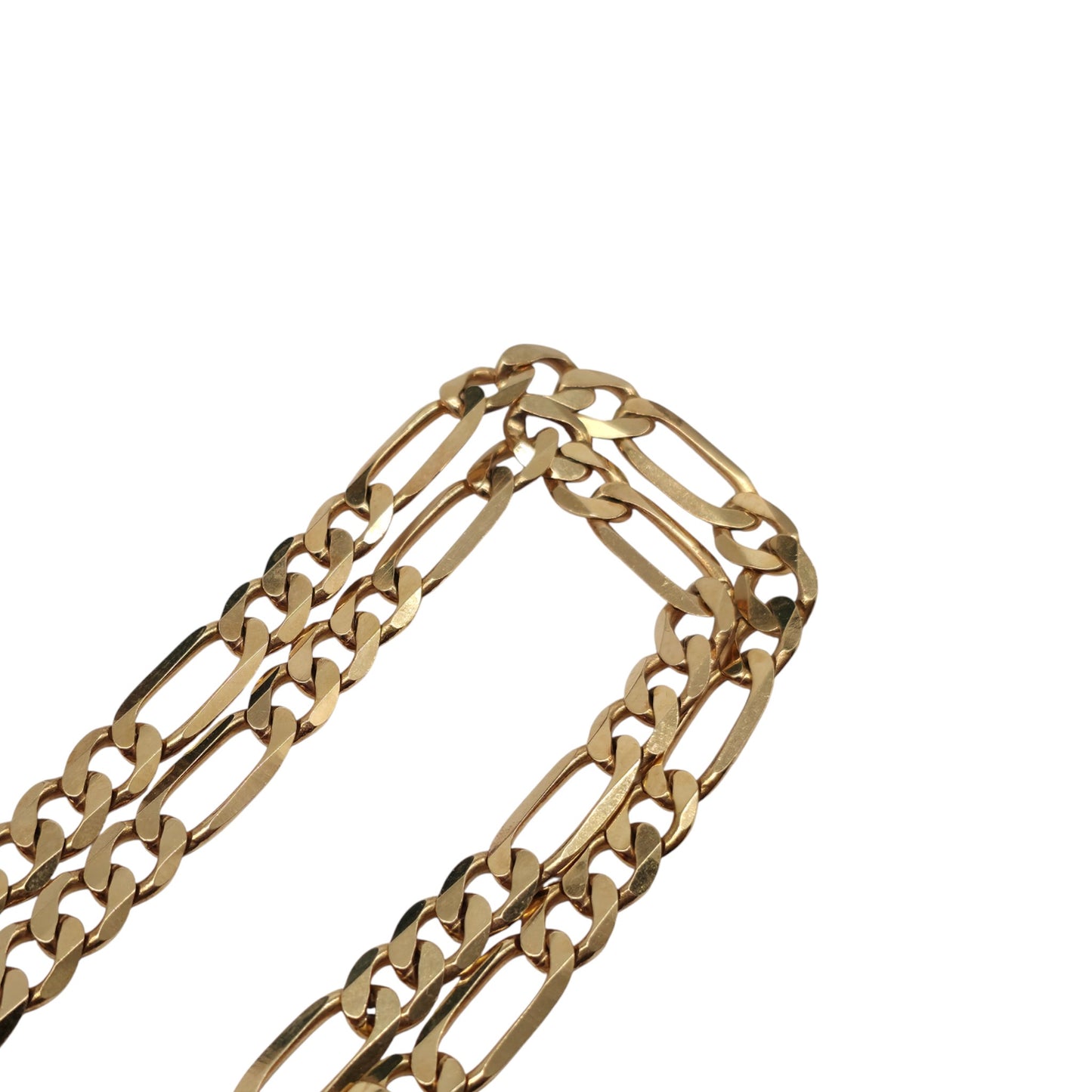 9ct 375 Yellow Gold Figaro Chain 1998 L 50.6 cm 23.0 g.