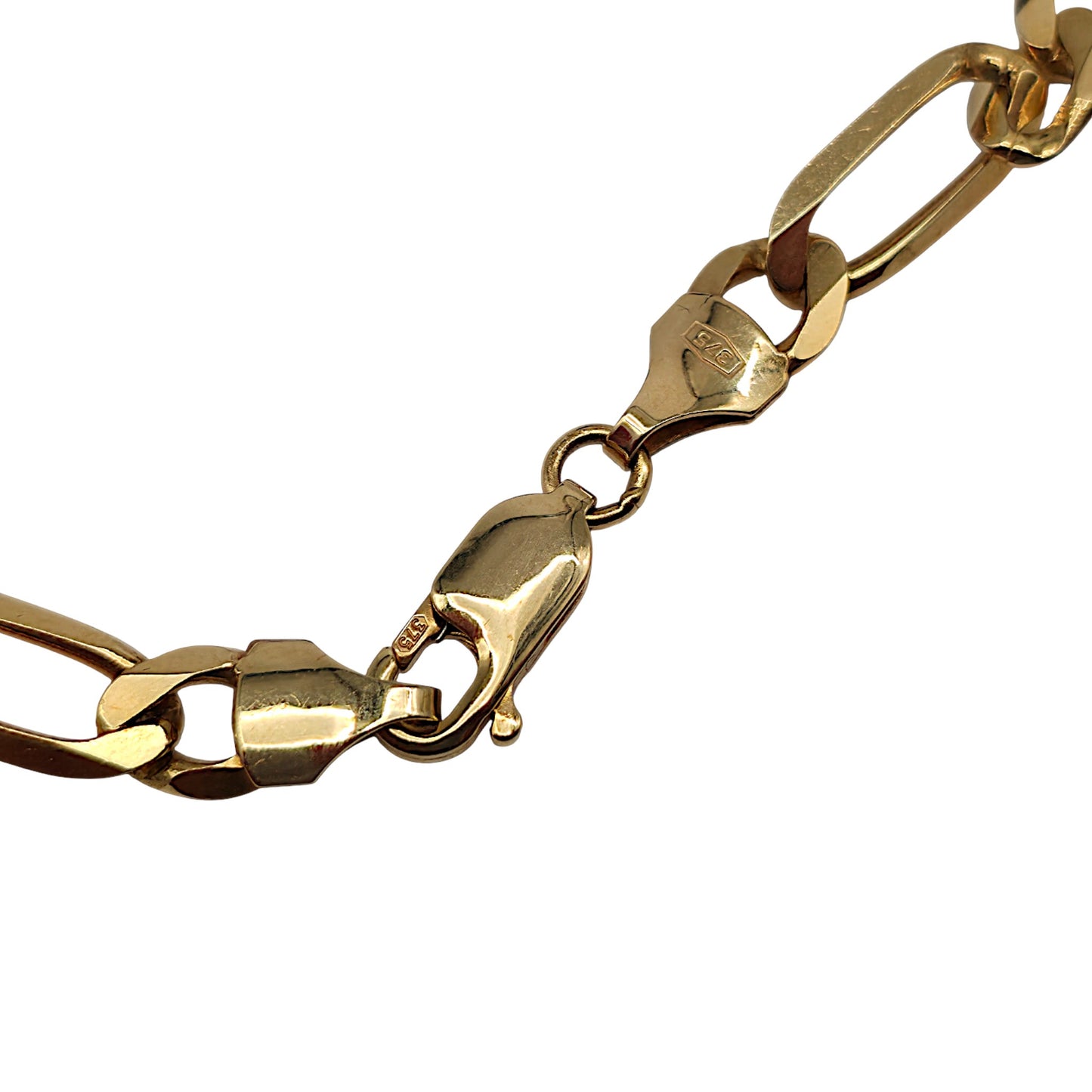 9ct 375 Yellow Gold Figaro Chain 1998 L 50.6 cm 23.0 g.
