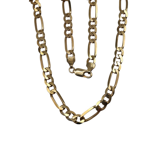 9ct 375 Yellow Gold Figaro Chain