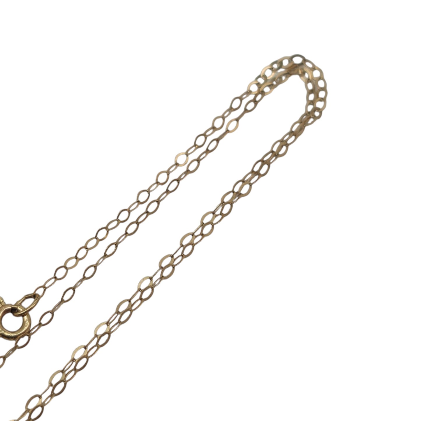 9ct Yellow Gold Fine Link Chain L 40.6 cm 0.3 g.