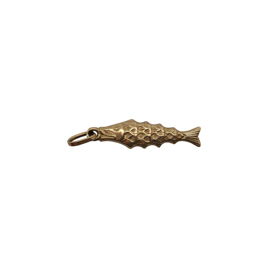 9ct 375 Yellow Gold Fish Charm