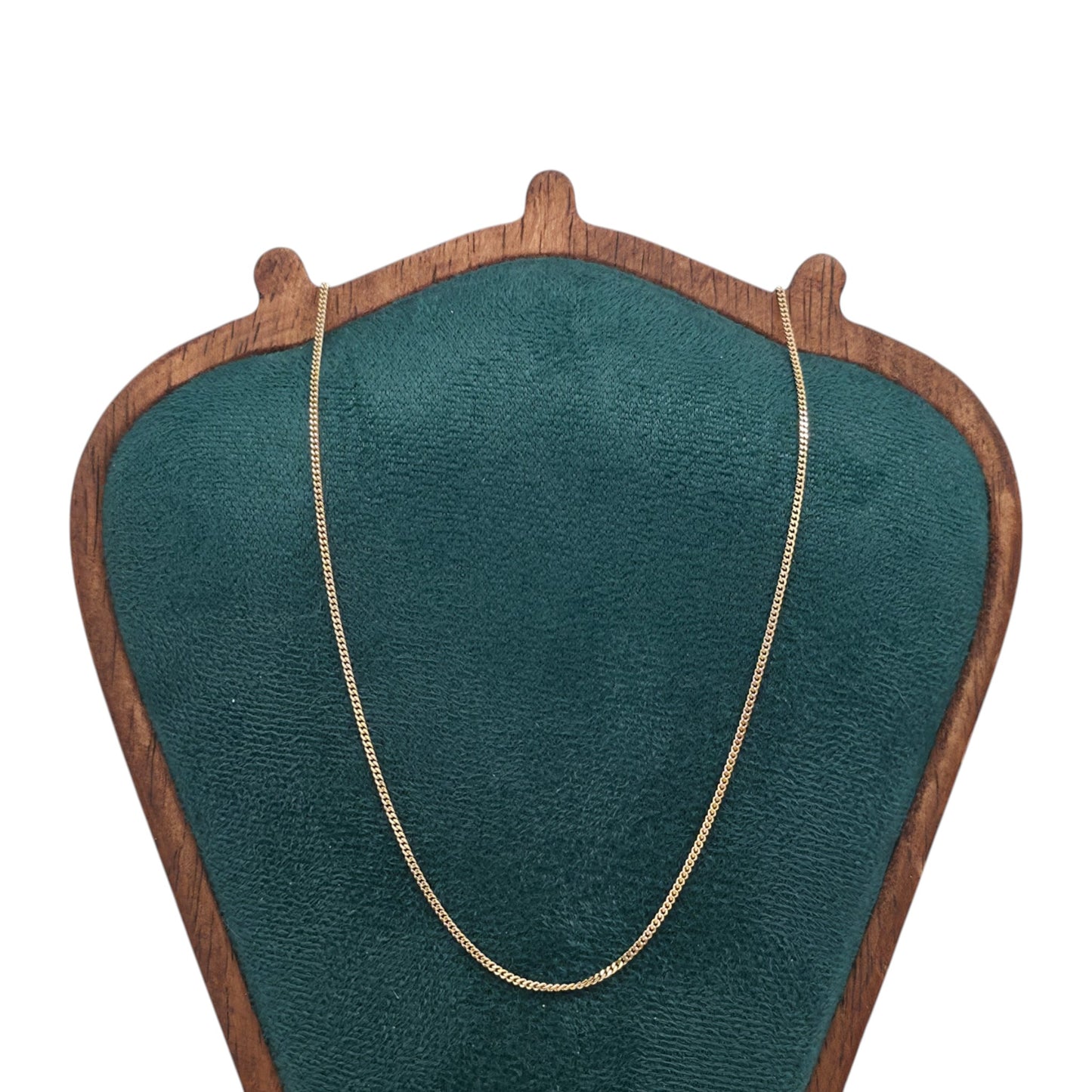 Unoaerre 9ct 375 Yellow Gold Flat Curb Link Chain L 41.0 cm 2.2 g.