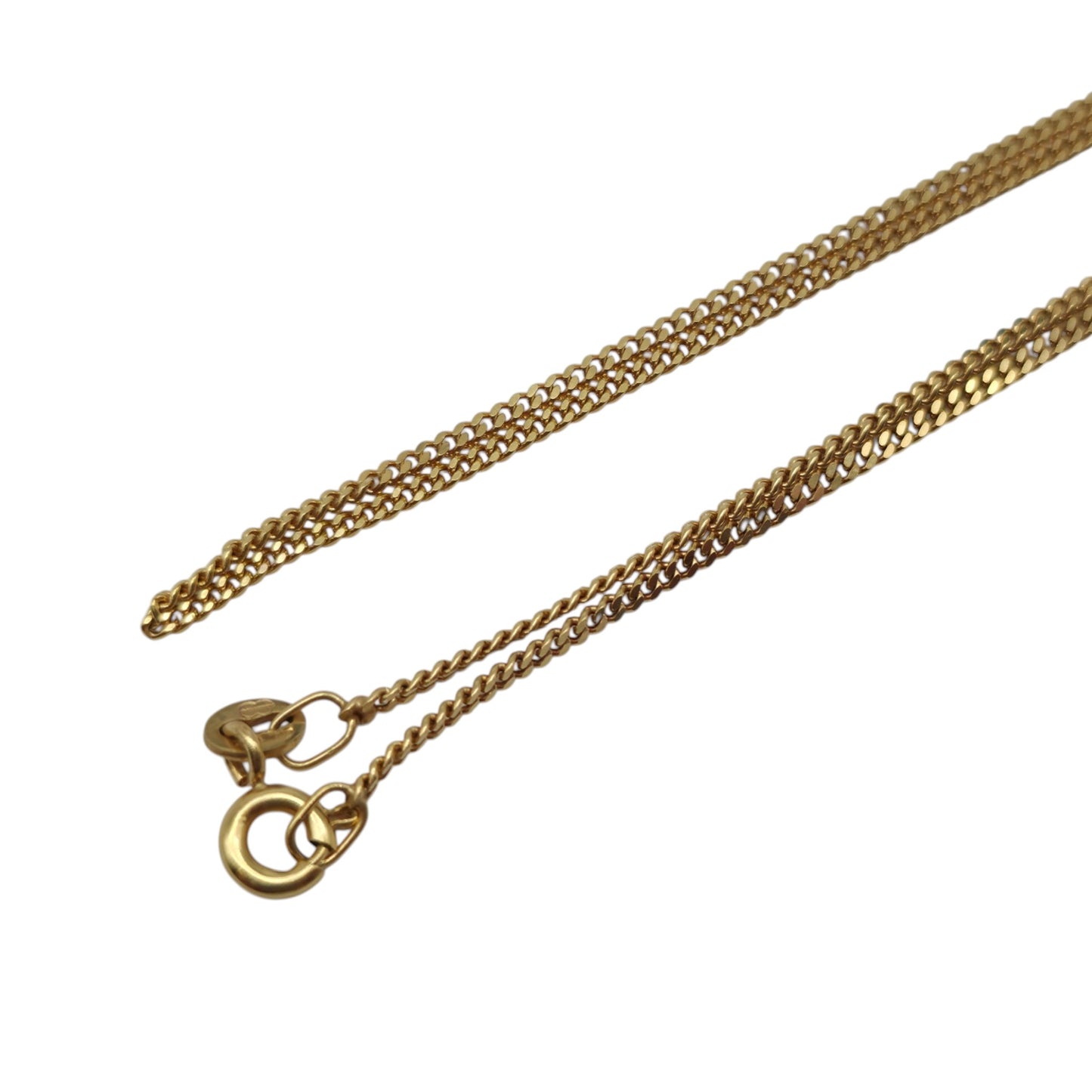 Unoaerre 9ct 375 Yellow Gold Flat Curb Link Chain L 41.0 cm 2.2 g.