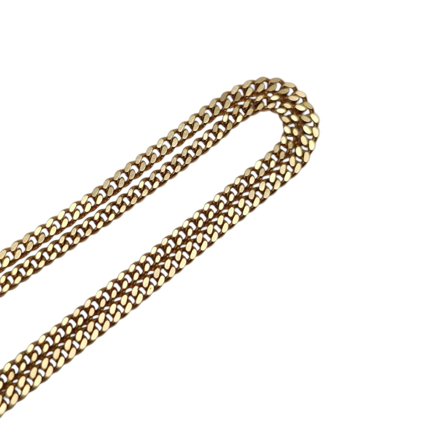Unoaerre 9ct 375 Yellow Gold Flat Curb Link Chain L 41.0 cm 2.2 g.