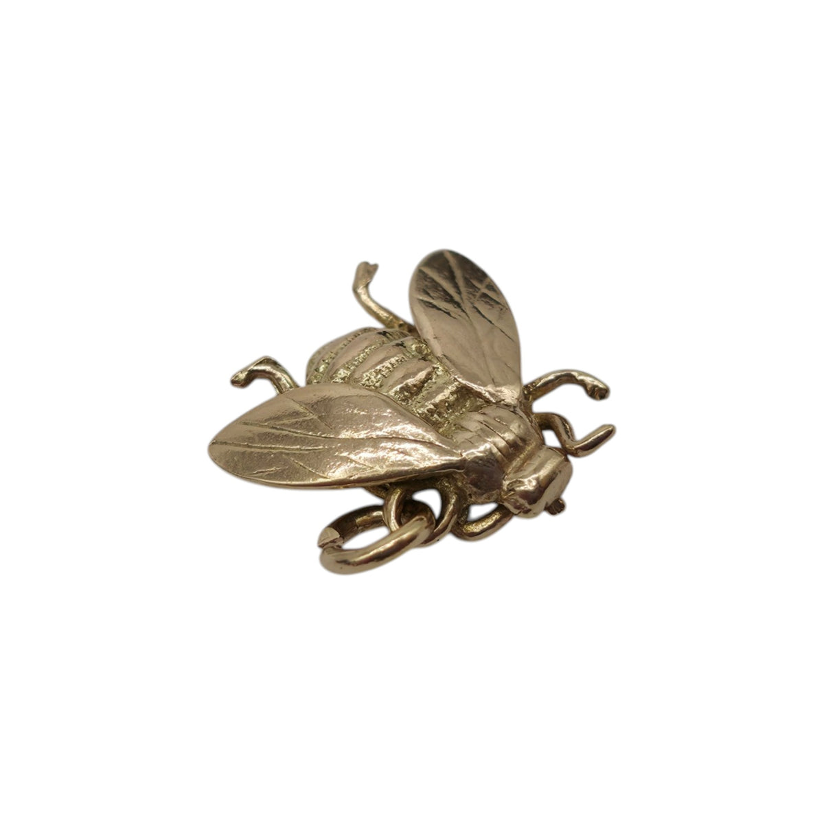 9ct Yellow Gold Fly Charm L 1.4 cm 2.1 g.