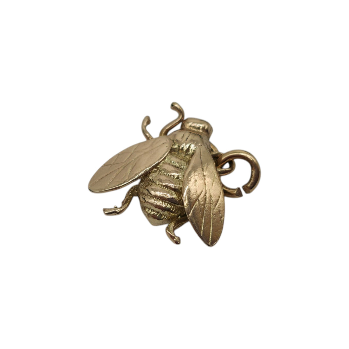 9ct Yellow Gold Fly Charm L 1.4 cm 2.1 g.