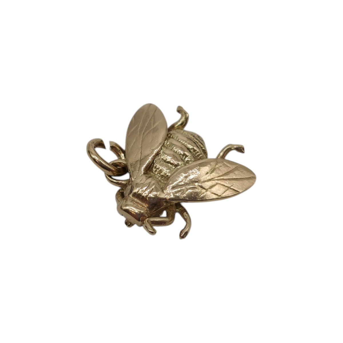 9ct Yellow Gold Fly Charm L 1.4 cm 2.1 g.